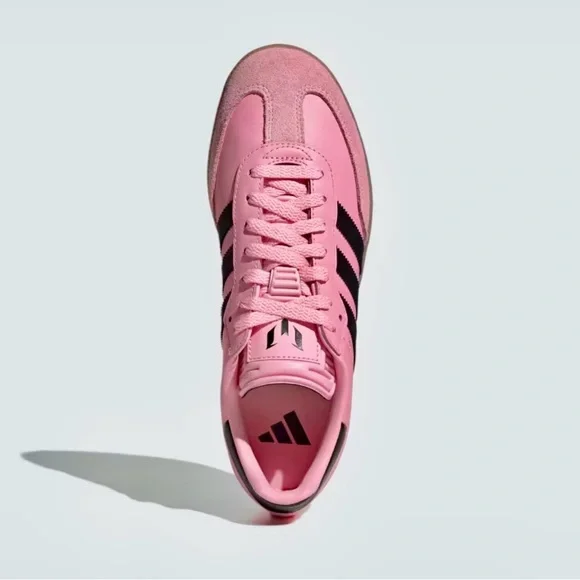 NIB ADIDAS MESSI CLASSIC SAMBA PINK INDOOR LEATHER SOCCER SHOES MENS 10 - Picture 5 of 16